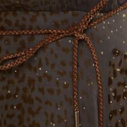 مملوكة مسبقًا Class by Roberto Cavalli Grey Animal Printed Glitter Detail Cutout Back Dress M