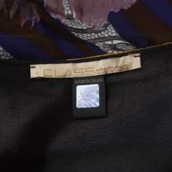 مملوكة مسبقًا Class by Roberto Cavalli Multicolor Jersey Printed Midi Dress M