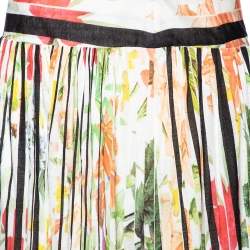 Pre Owned تنورة كافالي كلاس ماكسي تريكو طباعة زهور متعدد الألوان مقاس صغير