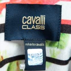 Pre Owned تنورة كافالي كلاس ماكسي تريكو طباعة زهور متعدد الألوان مقاس صغير