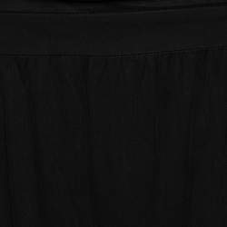 مملوكة مسبقًا Class by Roberto Cavalli Black Jersey Metal Link Detail Maxi Dress L