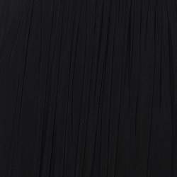 Class by Roberto Cavalli Black Jersey Ruched Maxi Dress M
