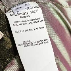 Pre Owned جاكت كلاس باي روبرتو كافالي مبطن صوف جاكار أخضر زيتوني مقاس متوسط