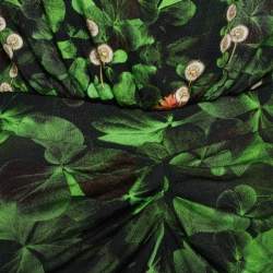 Pre Owned Class by Roberto Cavalli Black Floral Print Jersey Maxi Dress M