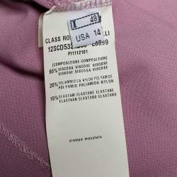 Pre Owned Class by Roberto Cavalli Pink Jersey Knee Length Dress L