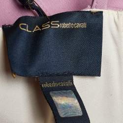Pre Owned Class by Roberto Cavalli Pink Jersey Knee Length Dress L