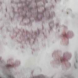 مملوكة مسبقًا Class by Roberto Cavalli White Floral Printed Sleeveless Mini Dress M