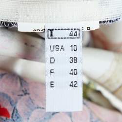 مملوكة مسبقًا Class by Roberto Cavalli Printed Silk  Satin Halter Neck Top M