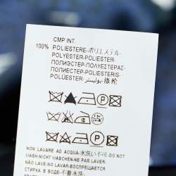 Pre Owned Cavalli Class Navy Blue Printed Maxi Dress M