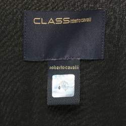 مملوكة مسبقًا Class by Roberto Cavalli Black Jersey Ruched Top M