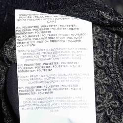 Pre Owned Cavalli Class Black Lace & Tulle Mock Neck Belted Maxi Dress XL