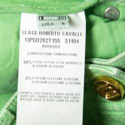 Class by Roberto Lime Green Denim Skinny Jeans S Waist 26"