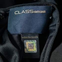 مملوكة مسبقًا Class by Roberto Cavalli Black Jersey Maxi Dress S