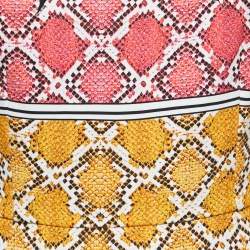 Pre Owned Class by Roberto Cavalli Multicolor Snake Print Jersey Midi Dress M