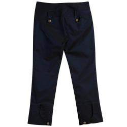 Class By Roberto Cavalli Navy Blue Dual Tone Cropped Pants M