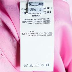 Pre Owned Class by Roberto Cavalli Pink Crepe Maxi Skirt L