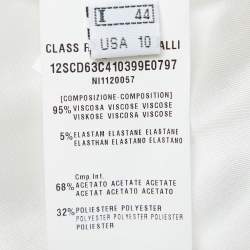 مملوكة مسبقًا Class by Roberto Cavalli Beige Animal Print Jersey Belted Short Dress M