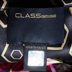 Pre Owned Class by Roberto Cavalli Multicolor Printed Silk Button Front Shirt M