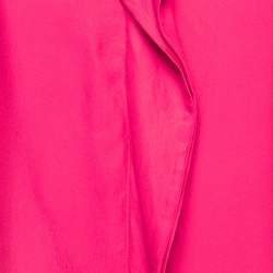 Pre Owned Class by Roberto Cavalli Pink Silk Embellished Long Sleeve Blouse S 