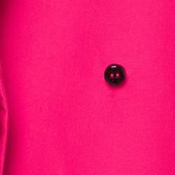 Pre Owned Class by Roberto Cavalli Pink Silk Embellished Long Sleeve Blouse S 