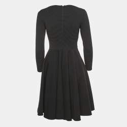 Pre Owned Class By Roberto Cavalli Black Ribbed Knit Mini Dress S