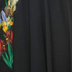 Pre Owned Class By Roberto Cavalli Black Ribbed Knit Mini Dress S