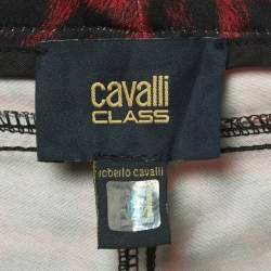 مملوكة مسبقًا Class Roberto Cavalli Red Animal Print Denim Jeans L Waist 32"