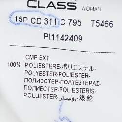 Pre Owned Cavalli Class White & Multicolor Printed Polyester Top L