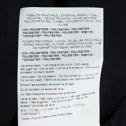 Pre Owned Class by Roberto Cavalli Black Flock Dotted Tulle Sheer Blouse M