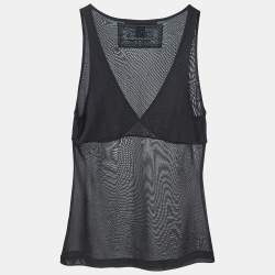 Class by Roberto Cavalli Black Jersey V-Neck Camisole S