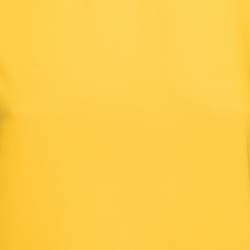 Class by Roberto Cavalli Yellow Crepe & Silk Paneled Blouse M