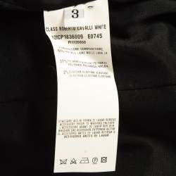 Class by Roberto Cavalli Light Beige Wool Blend Front Tie Jacket S