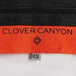 مملوكة مسبقًا فستان كلوفر كانيون بجرسي مخطط أبيض/أسود بديكون مقاس صغير (إكس سمول)