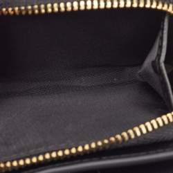 Coach Brown/Black Signature Coated Canvas Compact Wallet