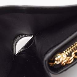 Coach Brown/Black Signature Coated Canvas Compact Wallet