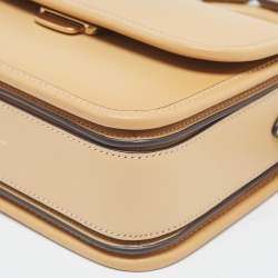 Pre Owned Coach Tan Leather Rogue Top Handle Bag