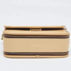 Pre Owned Coach Tan Leather Rogue Top Handle Bag