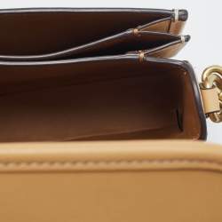 Pre Owned Coach Tan Leather Rogue Top Handle Bag