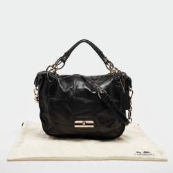 Coach Black Glossy Leather Kristin Shoulder Bag