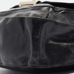 Coach Black Glossy Leather Kristin Shoulder Bag