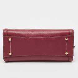 Coach Burgundy Leather Zoe Carryall Tote