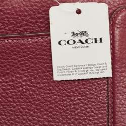 Coach Burgundy Leather Zoe Carryall Tote