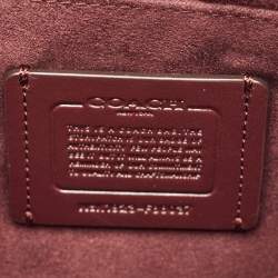Coach Burgundy Leather Zoe Carryall Tote