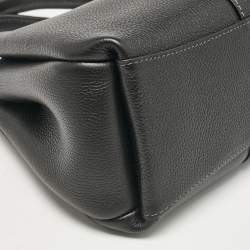 Pre Owned Coach Black Leather Lana 23 Bucket Bag