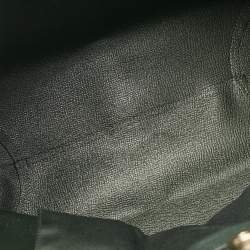 Pre Owned Coach Green Monogram Coated Canvas and Leather City Tote
