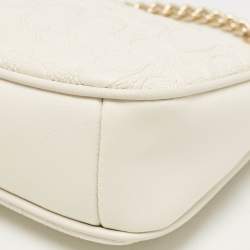 Coach White Signature Leather Nolita Pochette Bag