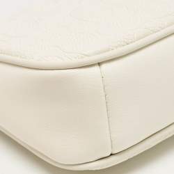 Coach White Signature Leather Nolita Pochette Bag