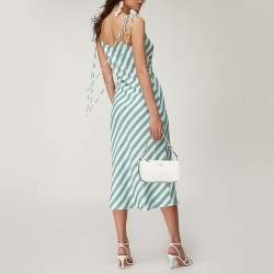 Coach White Signature Leather Nolita Pochette Bag