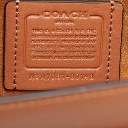 Pre Owned Coach Tri Color Signature Canvas and Leather Tabby 26 Shoulder Bag