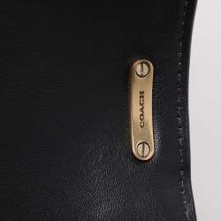 Coach Black Leather Bandit Flap Bag
